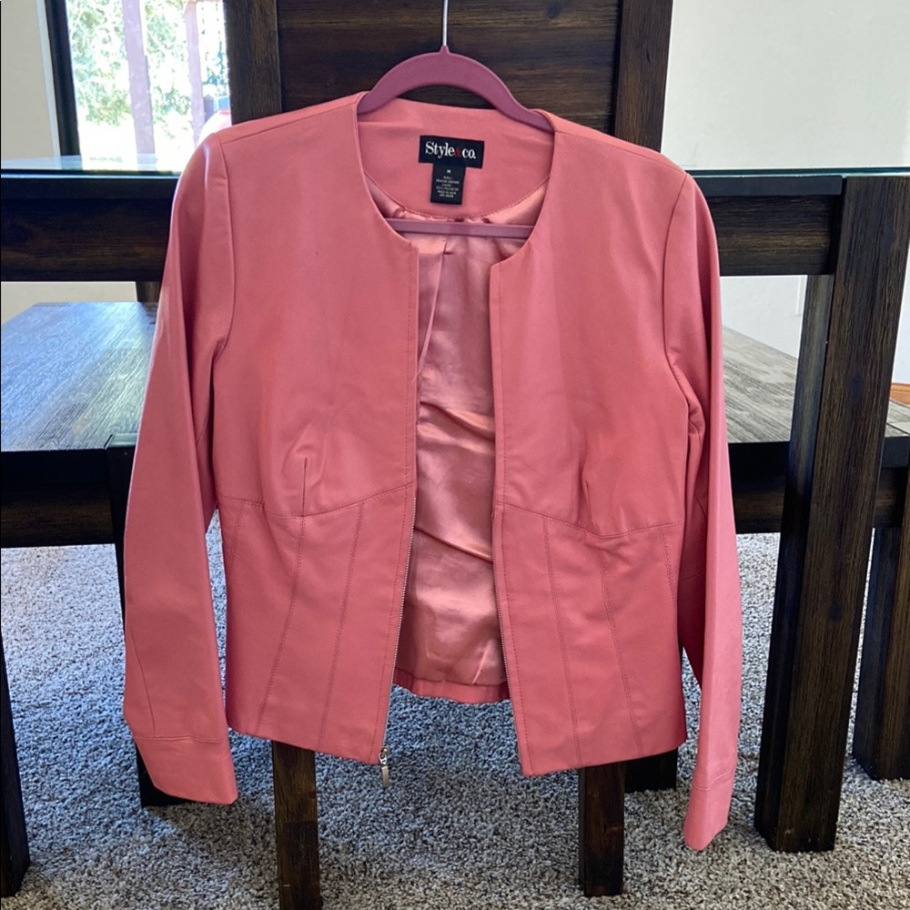 Style & Co. Women's Blush Pink Blazer
